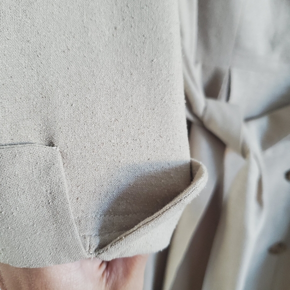 Vintage long dress , open front buttons and waist belt - Picture 5 of 16